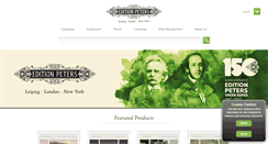 Desktop Screenshot of editionpeters.com
